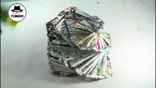 Cara Membuat Keranjang dari Majalah Bekas