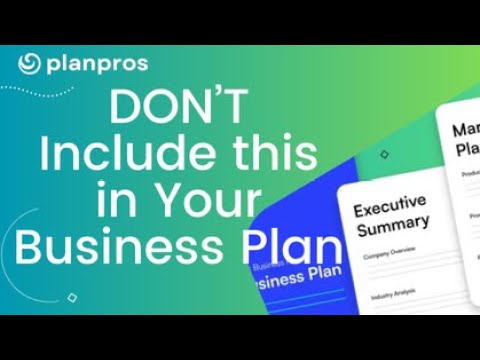 ? The One Section You Should NEVER Include in Your Business Plan