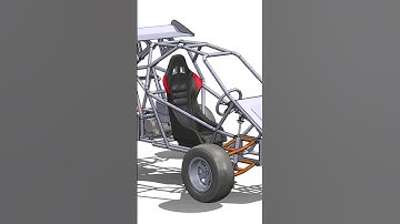 Buggy Design In Solidworks| #viral | #solidworks | #autocad | #buggy | #shorts