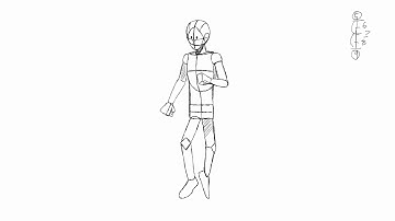 AMB Animation Front Run Cycle Timed