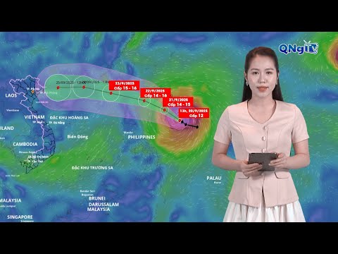 Bão Ragasa khi vào biển Đông có thể giật trên cấp 17 | BẢN TIN THỜI TIẾT