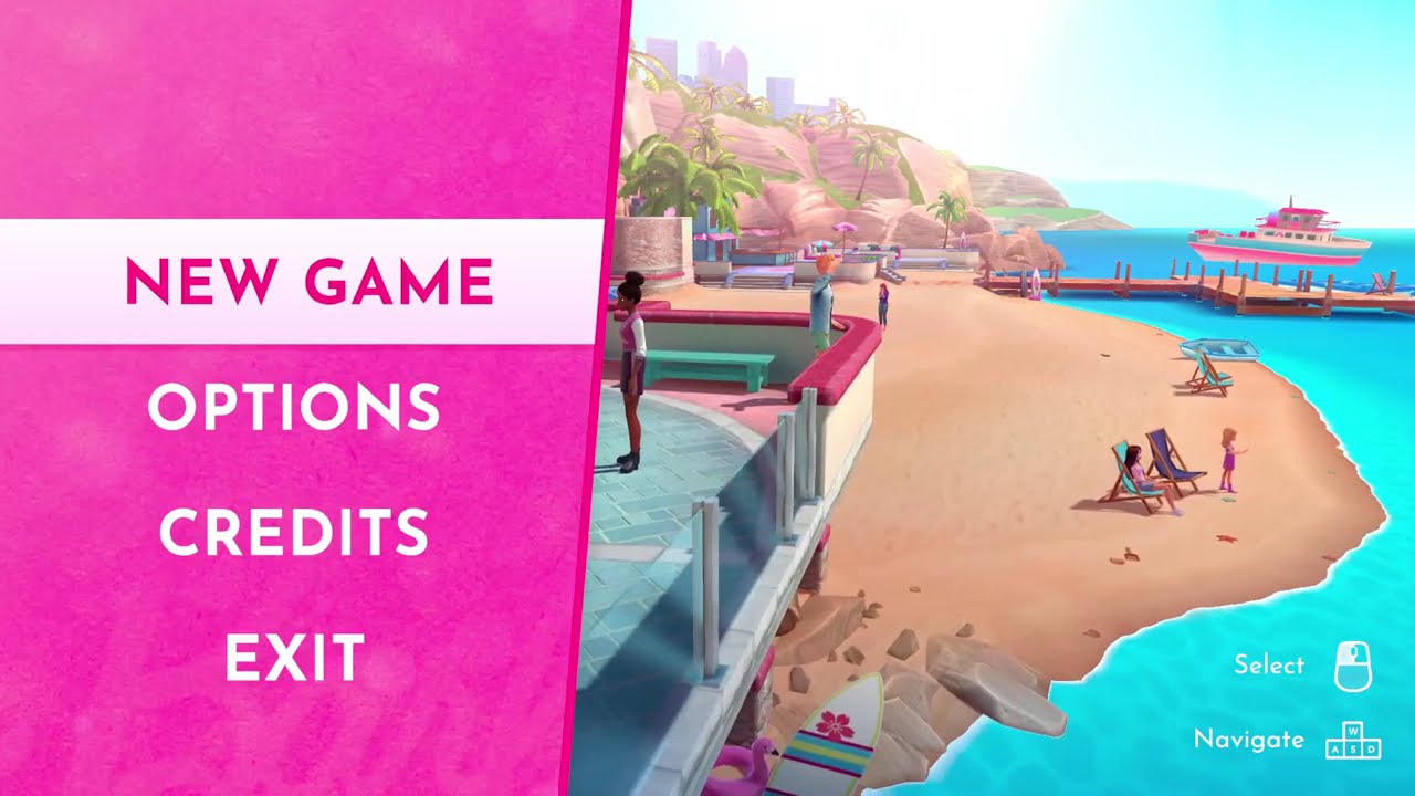 Barbie Project Friendship - PC - Intro & Title Screen