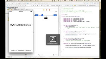 UISlider example in Swift