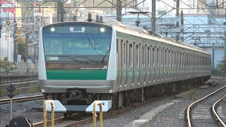 E233系川越車（相鉄・JR直通線列車）相鉄線内架線故障の影響で保土ヶ谷駅留置線に入線