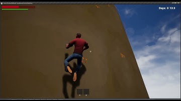 UE4 action rpg project zelda-like climbing with ragdoll