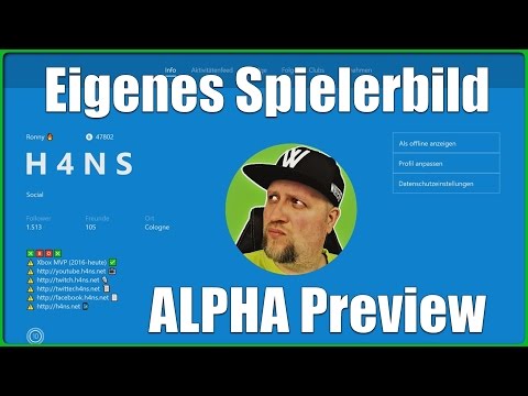 Eigenes Spielerbild Tutorial XboxOne