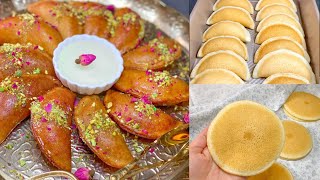 Qatayef Dough and filling عجينة القطايف ناجحه و كتير طيبة