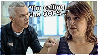 PSYCHO Dad Tries To ARREST His New Wife on Wife Swap...