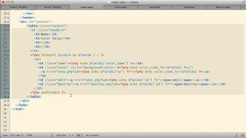 PHP26.3 Example: Templatizing Colors
