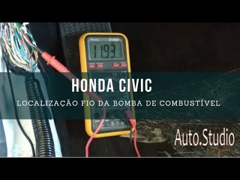 Localização fio da bomba de combustível Honda Civic 2012