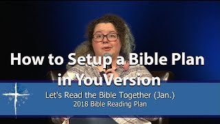 How to Setup a 2018 Bible Plan in YouVersion screenshot 1