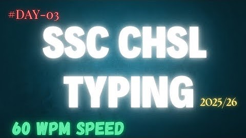 Ssc typing test practice 💯😯 #ssc #cgl #chsl #mts #railway #ntpc #typing 