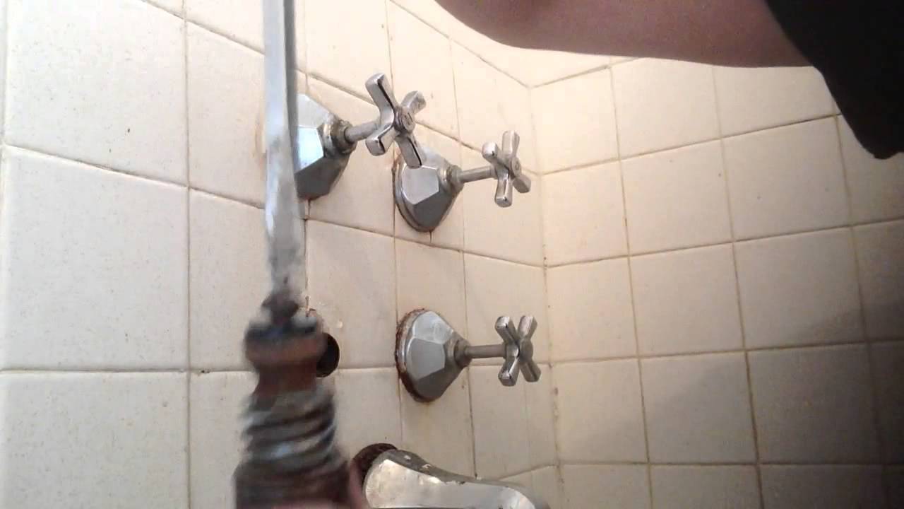 DIY How to rebuild bathroom bathtub faucet part 1 YouTube