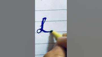 L in cursive handwriting #Handwriting #Calligraphy #Cursive #Viral #shorts
