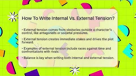 How To Write Internal Vs. External Tension? - The Prose Path