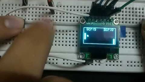 Pong game on oled using arduino