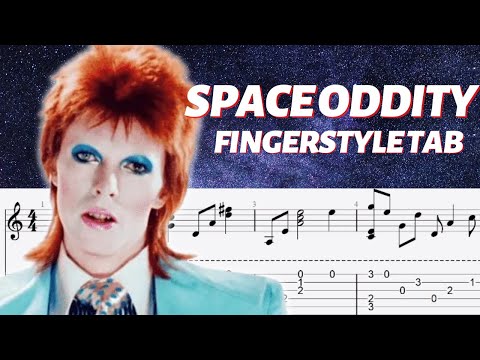 "Space Oddity" Fingerstyle Tab Bundle: David Bowie (Full & Easy Versions | PDF and Guitar Pro)