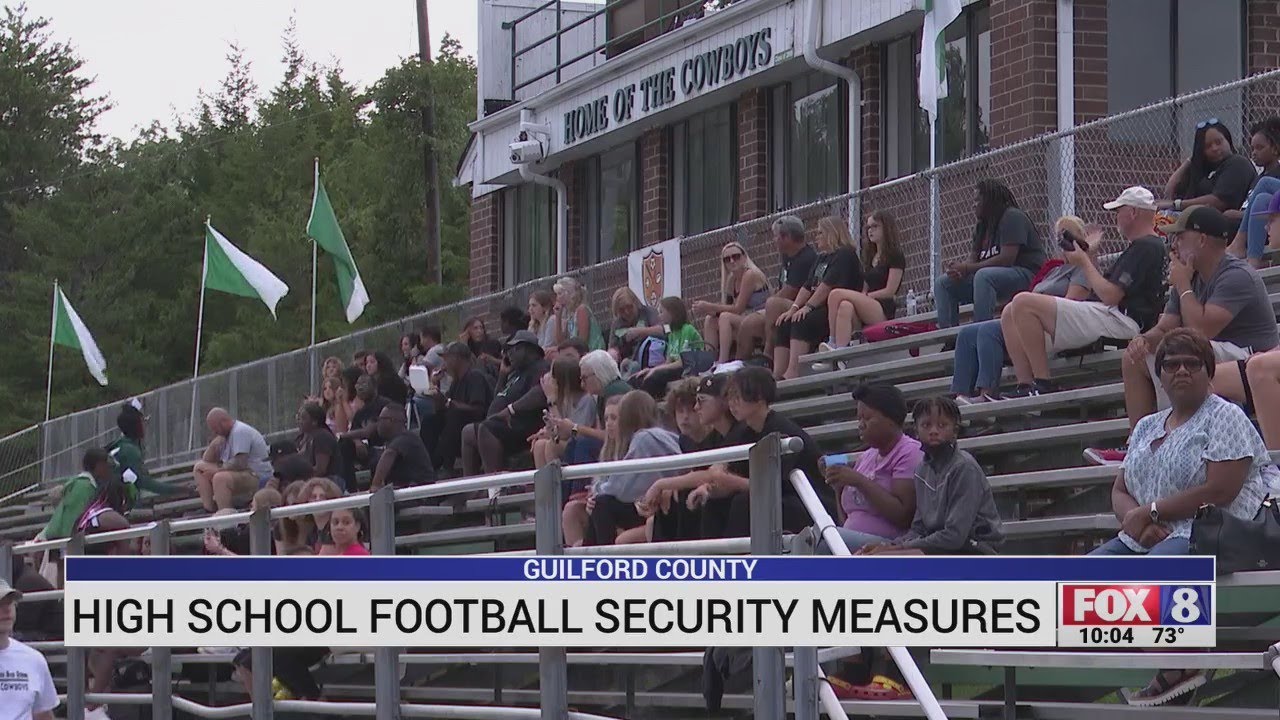 Guilford County High School Football Security Measures In Place Youtube 