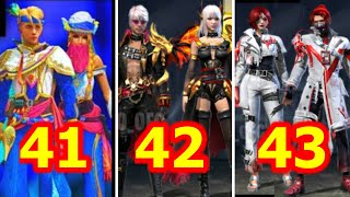 اقوى التسريبات  الفاير باسات القادمة 41 - 42 - 43 Free Fire Elite Pass Season