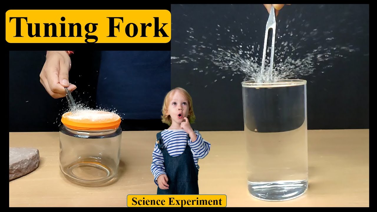 Tuning Fork Salt Experiment | Tuning Fork In Water | Tuning Fork Demonstration | Tuning Fork