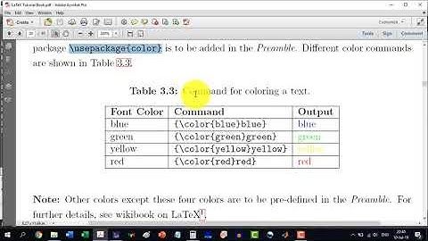 How to change font color in LaTeX