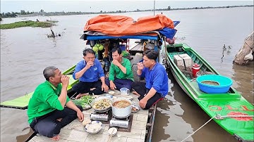 Tập 63. Đặc Sản Nồi Cháo Cua Đồng Hải Sản Lai Rai Trên Đồng Mộc Hóa Ngày Anh Toàn Thăm Lợp 