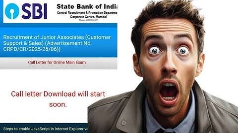 ❓📢 SBI CLERK MAINS Call Letter 🔥 TODAY ❓🤯🤯