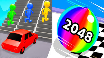 Shape shifting VS Ball Run 2048 - All Level Speed Run Gameplay Ep7