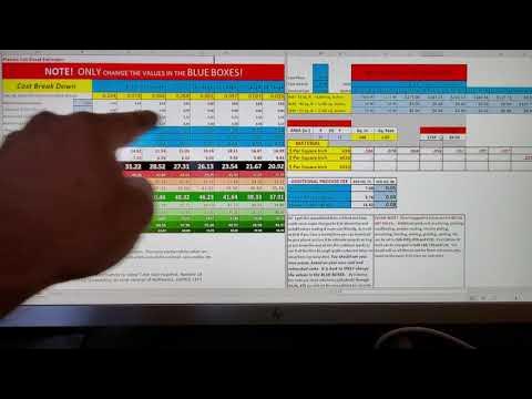 Plasma Cut Part Estimator Spreadsheet - YouTube