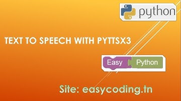 Easy Python tutorial: Text to speech TTS with pyttsx3