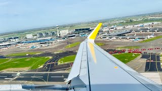 SCHIPHOL OVERVIEW | Vueling A320Neo take-off at Schiphol Amsterdam Airport runway 18L | 4K