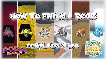 How to find ALL REGIS in Roria Conquest | Pokemon Brick Bronze!