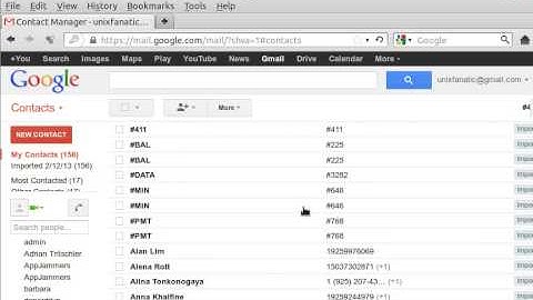 Import Contacts from VCF file to gMail