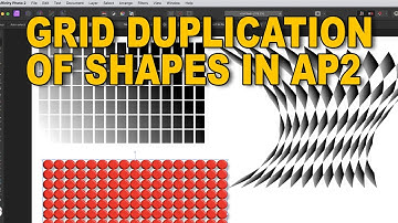 Affinity Photo 2 :  GRID Duplication Of Shapes / Quick Rows & Columns / New Feature