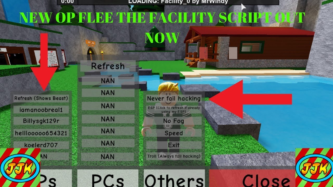 New Op Flee The Facility Gui Out Now Win Everytime New Updated Gui For Roblox Youtube - how to fail at flee the facility roblox