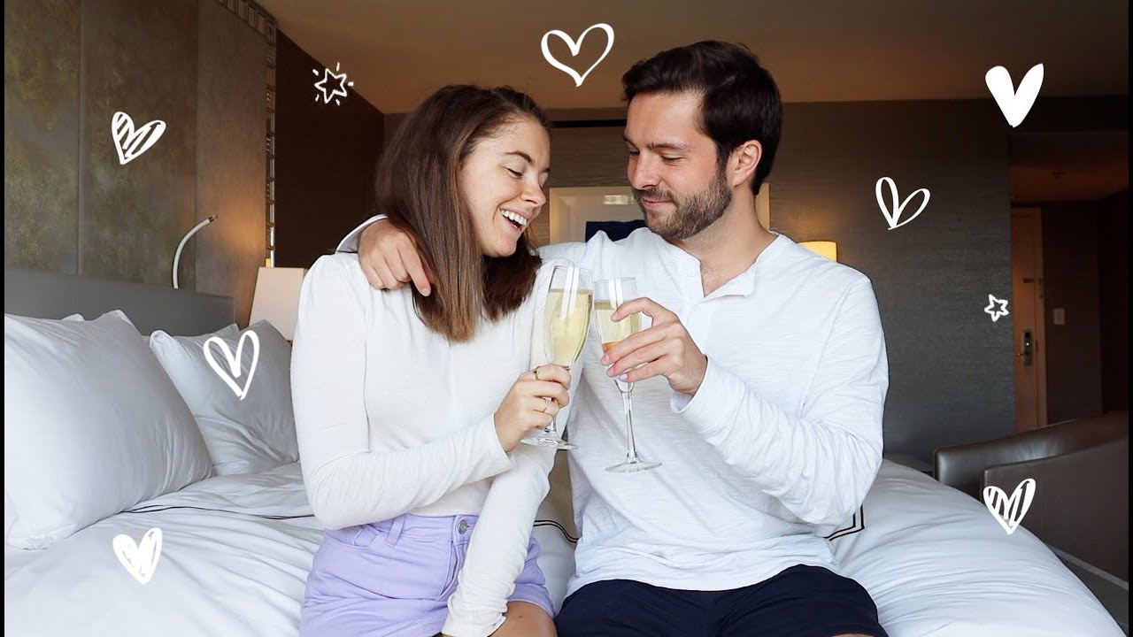 the BEST night EVER! 3 Year Anniversary with my boyfriend ✨ eat, drink, + relax with us