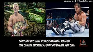 Cody Rhodes title reign is starting to look like Shawn Michaels Boyhood dream run smh