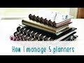 How I Manage 5 Planners | Daily Planner Routine