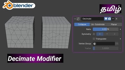 Decimate Modifier Explanation #blendertutorial#blender3d#blendermodifiers#blendertips#blendertricks