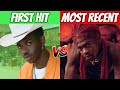 Rappers FIRST HIT SONG vs MOST RECENT HIT SONG!