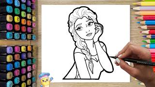 Satisfying ELSA Coloring ❄  | Calm Coloring