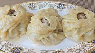 Вкусные и Сочные Манты!🥟 Универсальное Тесто для Мантов, Пельменей и Вареников, в том числе постных!