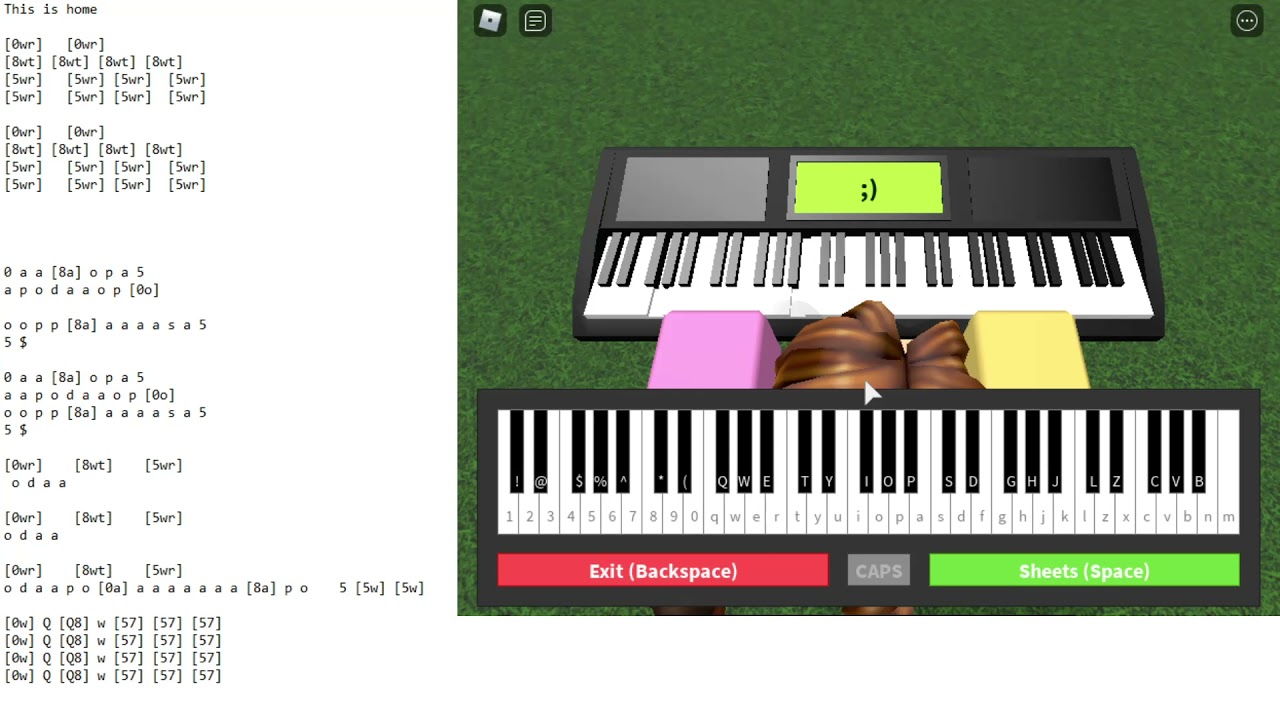 This is home- Cavetown, Roblox piano