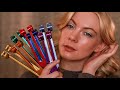 Tuning fork asmr  eyes closed instructions  binaural beats sound healing