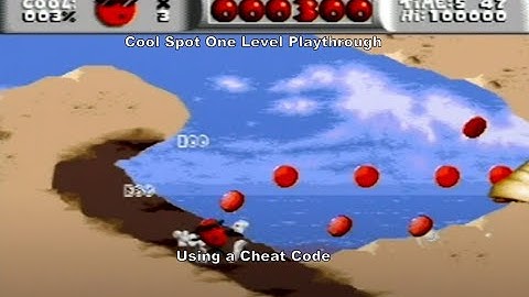 Cool Spot One Level Playthrough using a MegaDrive Cheat Code :D #Megadrive #Sega #MD #CheatCodes