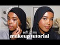 Detailed  my goto soft glam makeup tutorial for dark skin woc