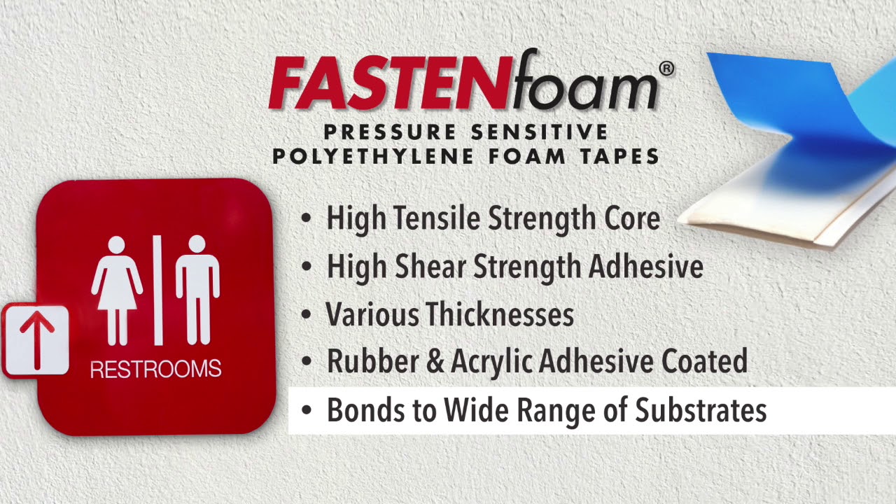 FASTENfoam® AC Adhesive Backed Foam Tape