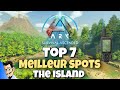 Top 7 des meilleurs spots sur the island  pve   ark survival ascended fr 