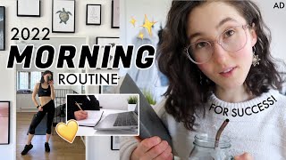 MY PRODUCTIVE MORNING ROUTINE for SUCCESS | 2022 New Year Edition