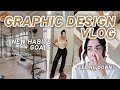 GRAPHIC DESIGN VLOG (implementing new habits)